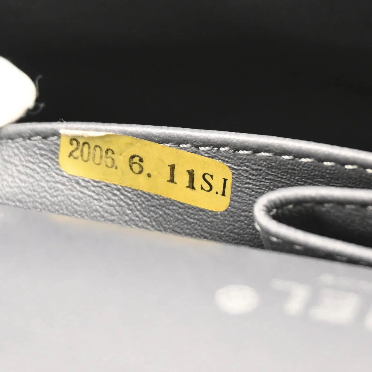 Chanel 2005-2006 Metallic Gray Cotton Medium Classic Double Flap Shoulder Bag