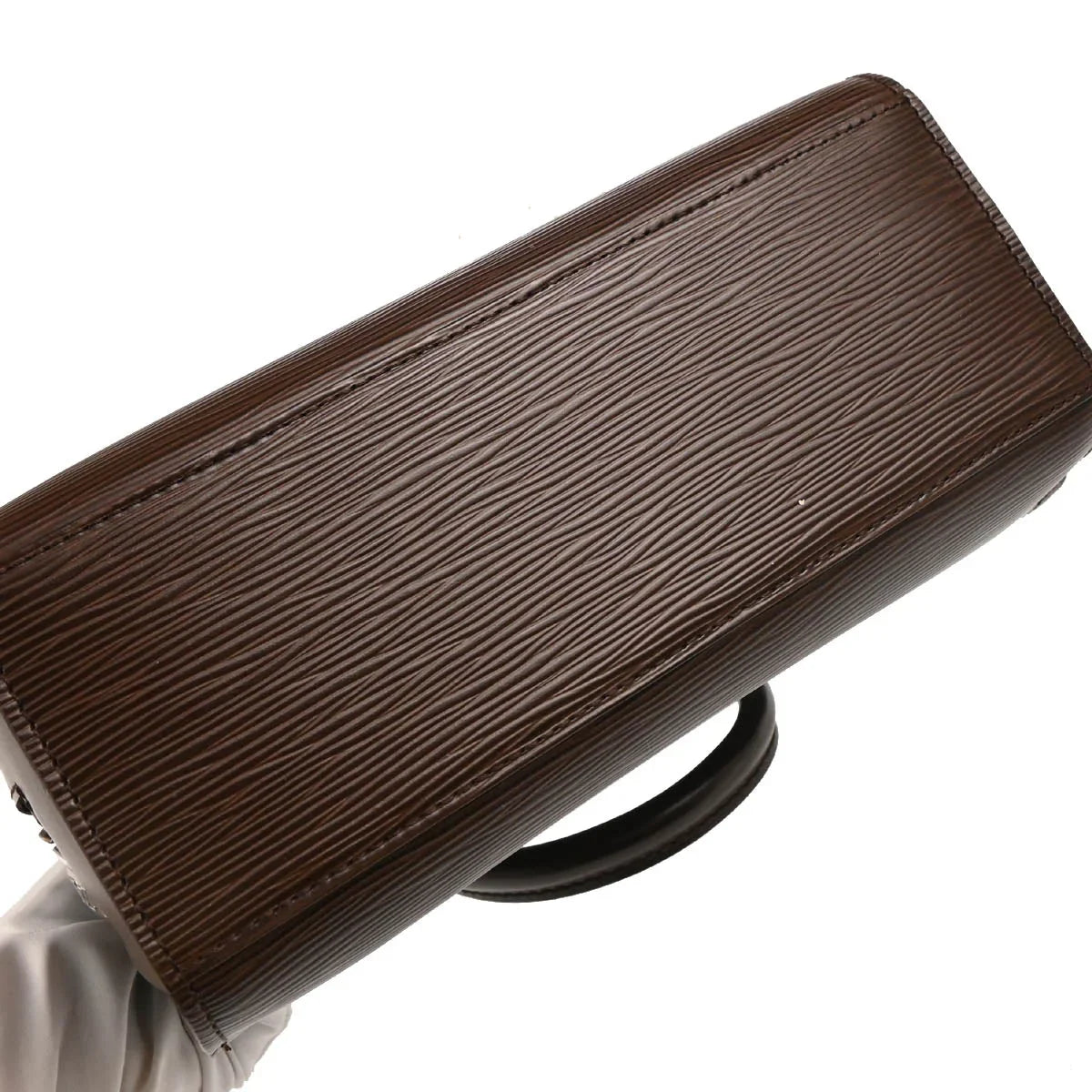 Louis Vuitton 2003 Brown Epi Pont Neuf Handbag M5205D