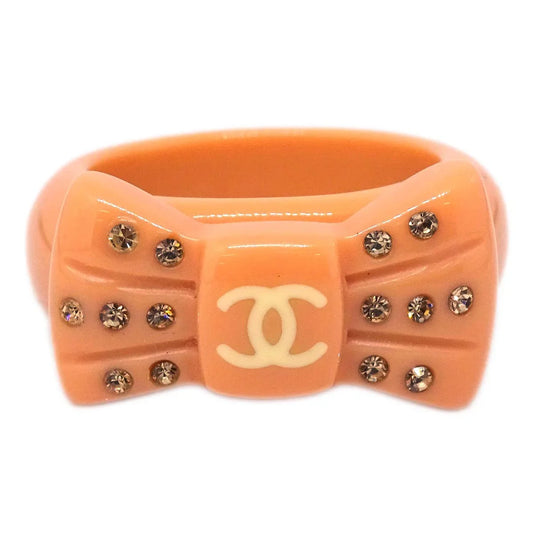 Chanel Ring Pink Acrylic Rhinestone #53 #13 02P