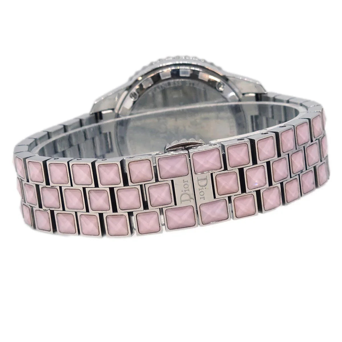 Christian Dior CD113110 Crystal Quartz Watch SS Diamond