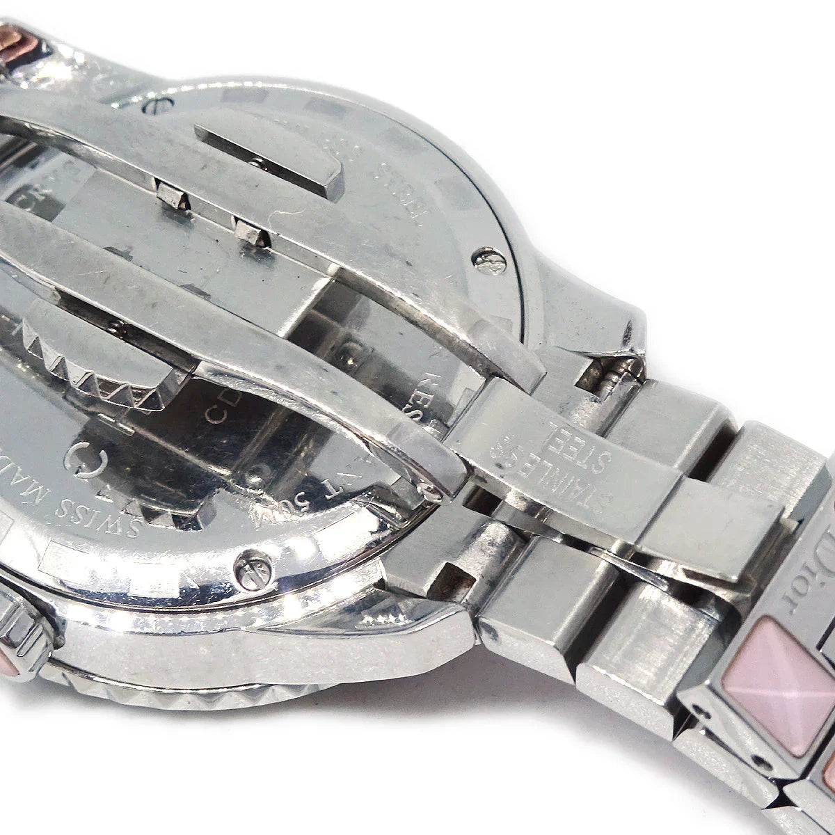 Christian Dior CD113110 Crystal Quartz Watch SS Diamond
