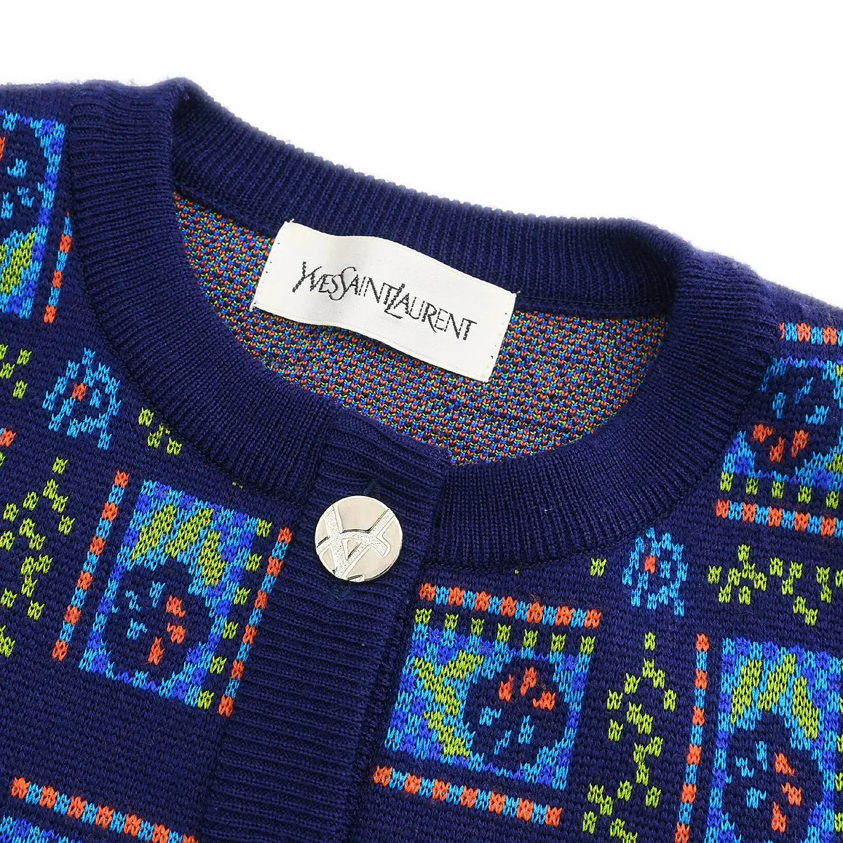 Yves Saint Laurent Cardigan Navy #M