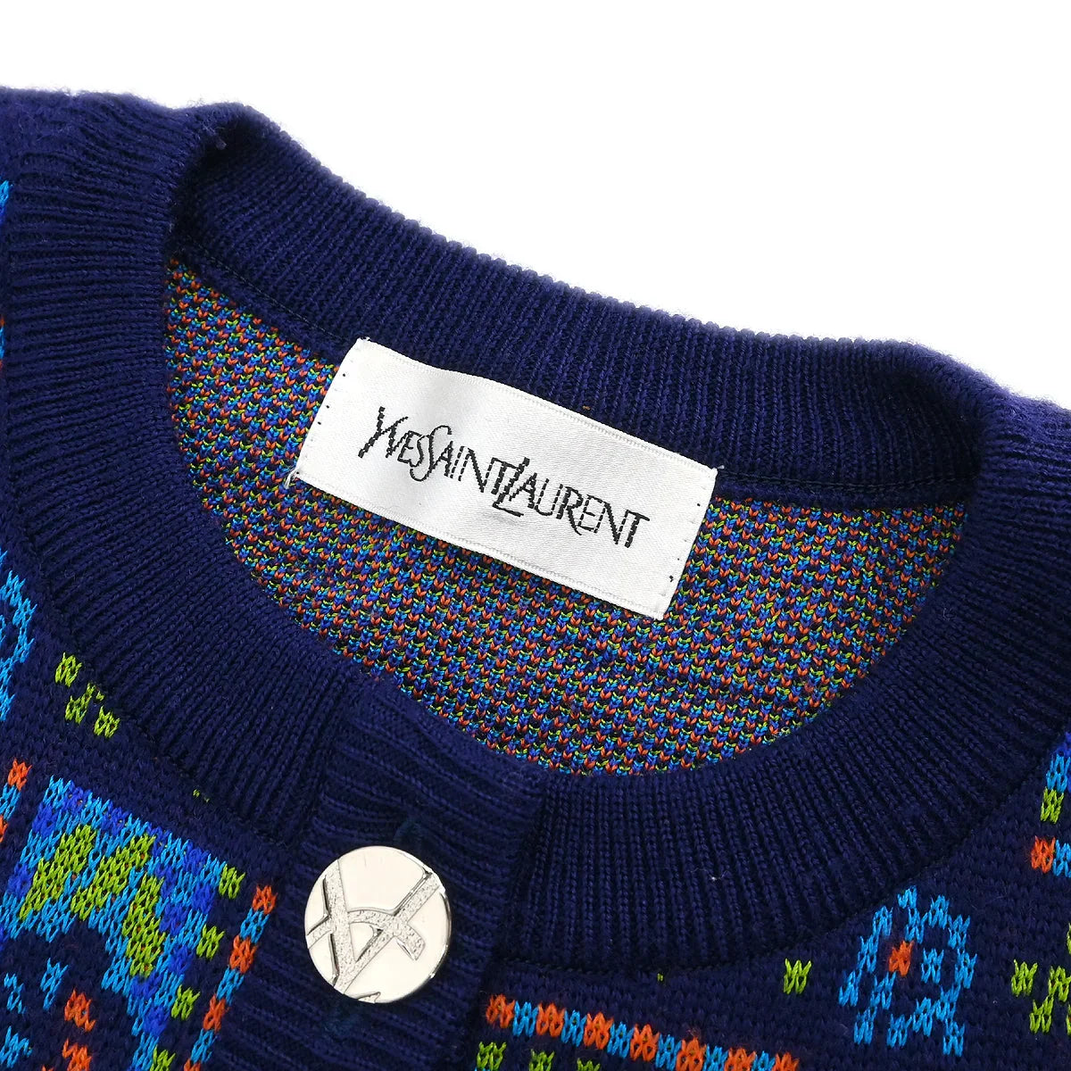 Yves Saint Laurent Cardigan Navy #M