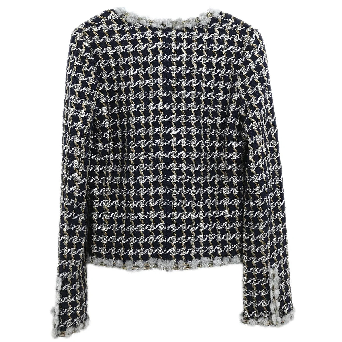 Chanel 2005 Single Breasted Jacket Navy #38