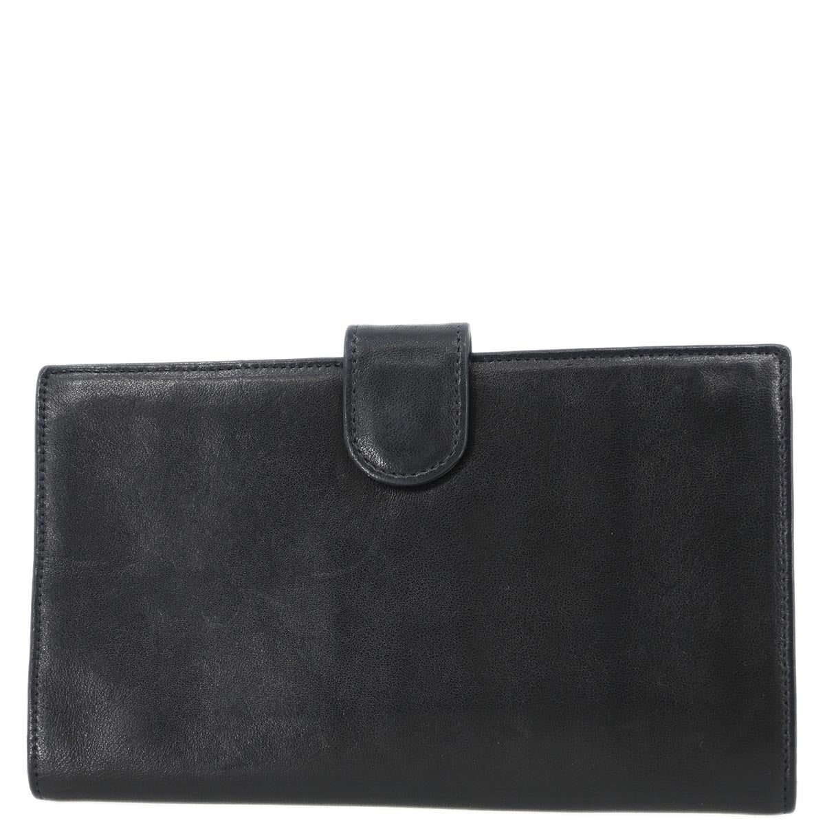 Chanel 1996-1997 Black Lambskin Long Wallet