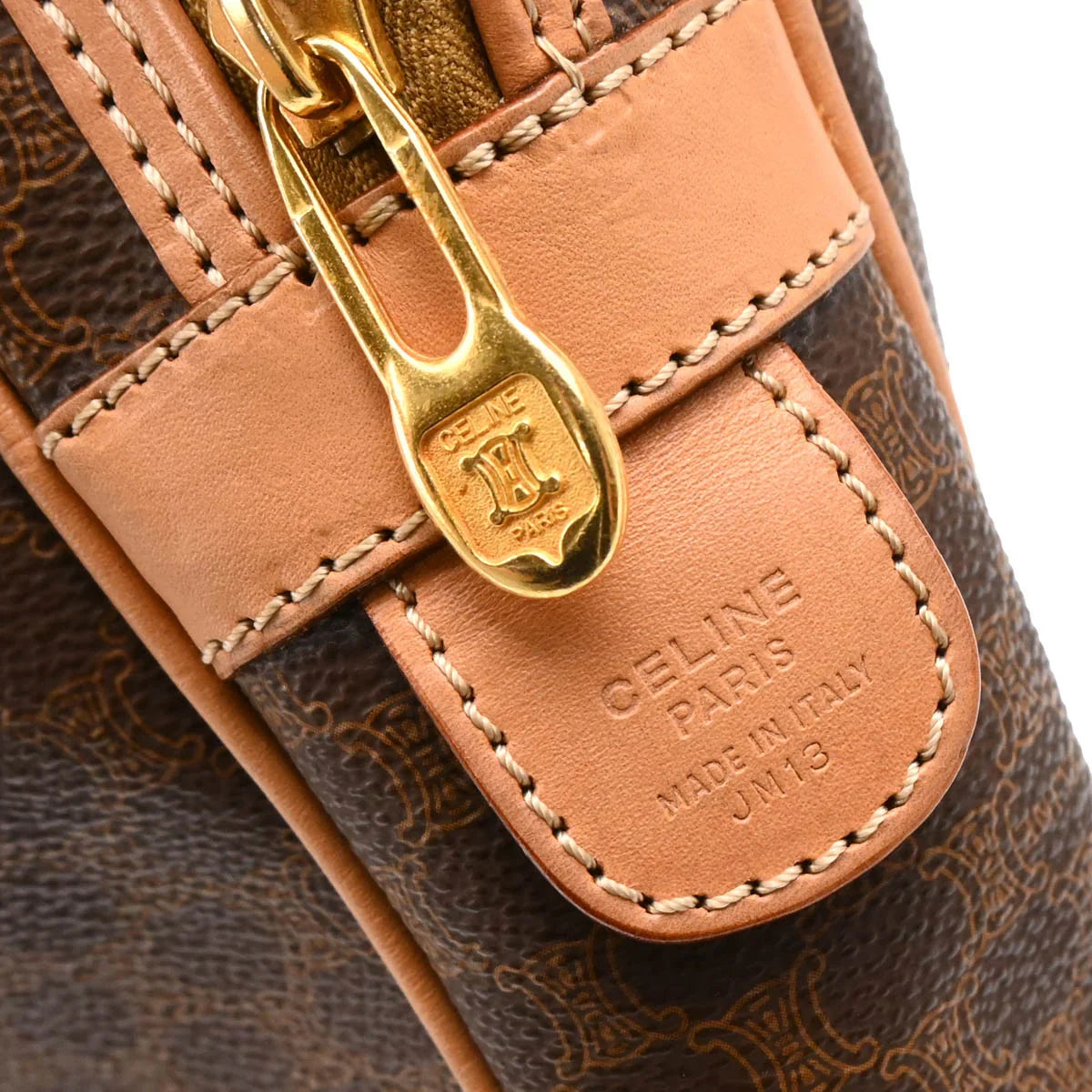 Celine Brown Macadam Business Handbag