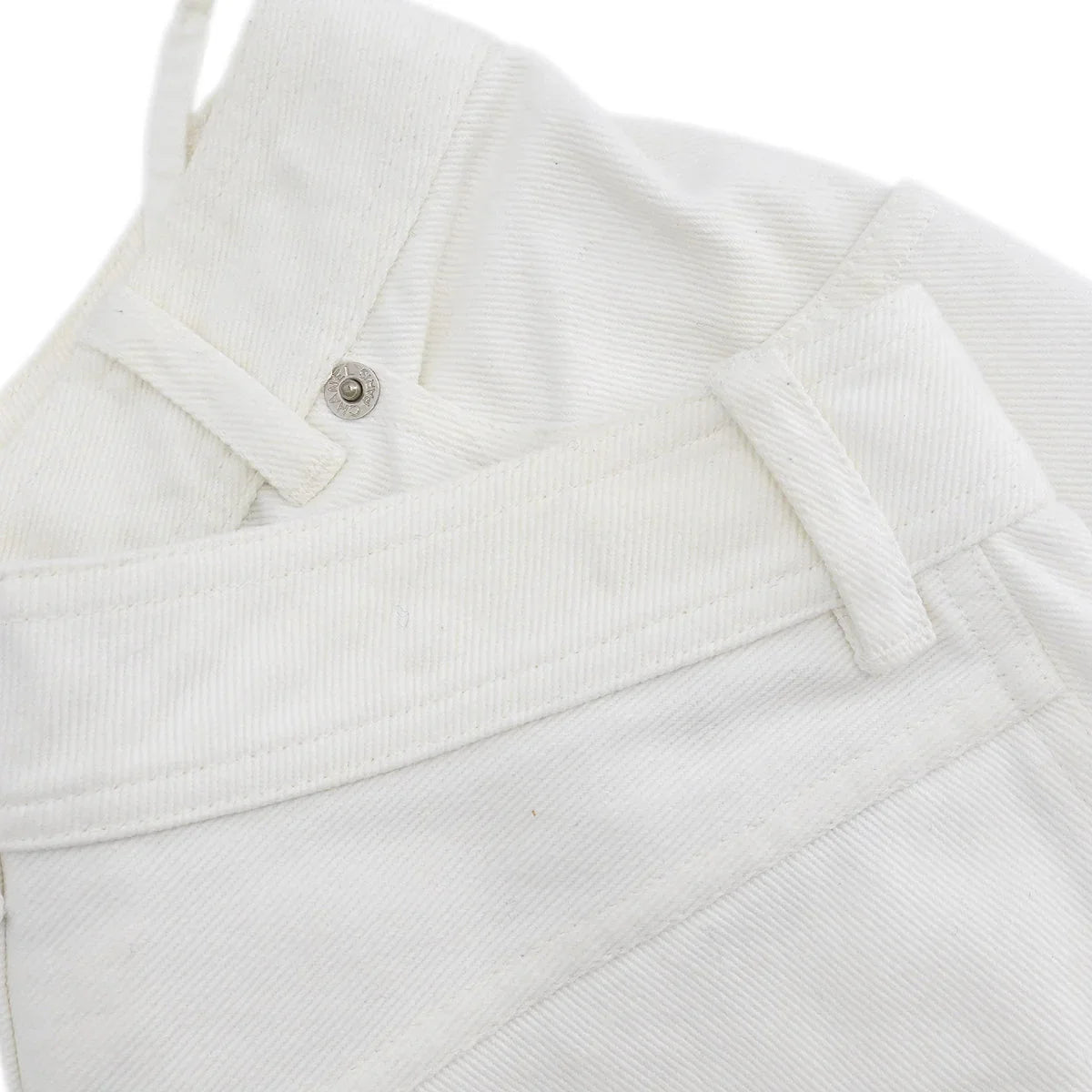 Chanel Long Denim Pants White #36