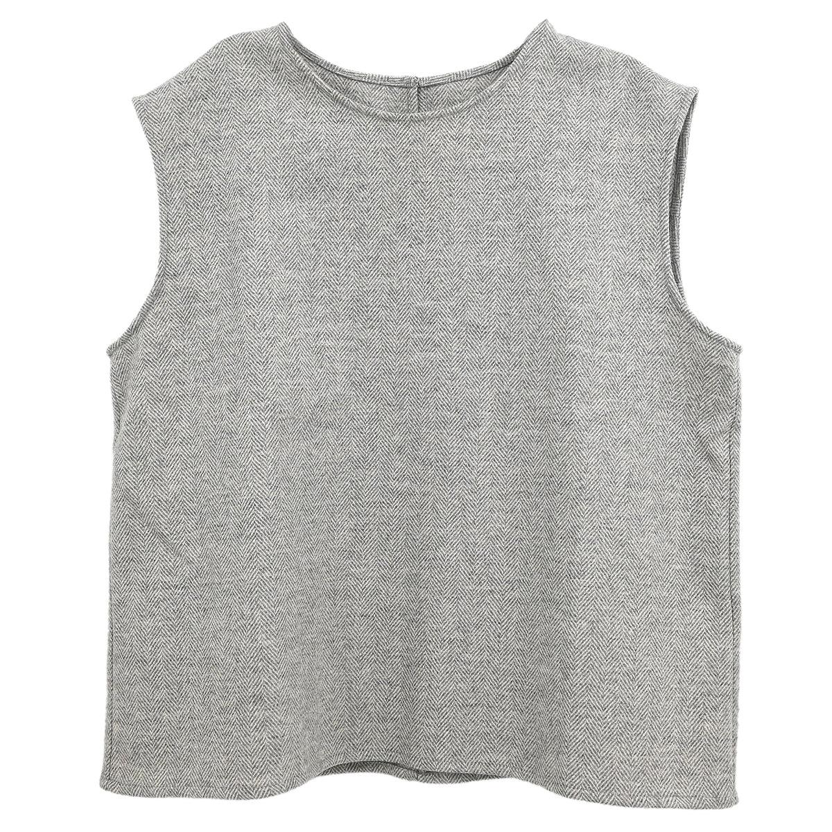 Hermes Sleeveless Top Gray #38