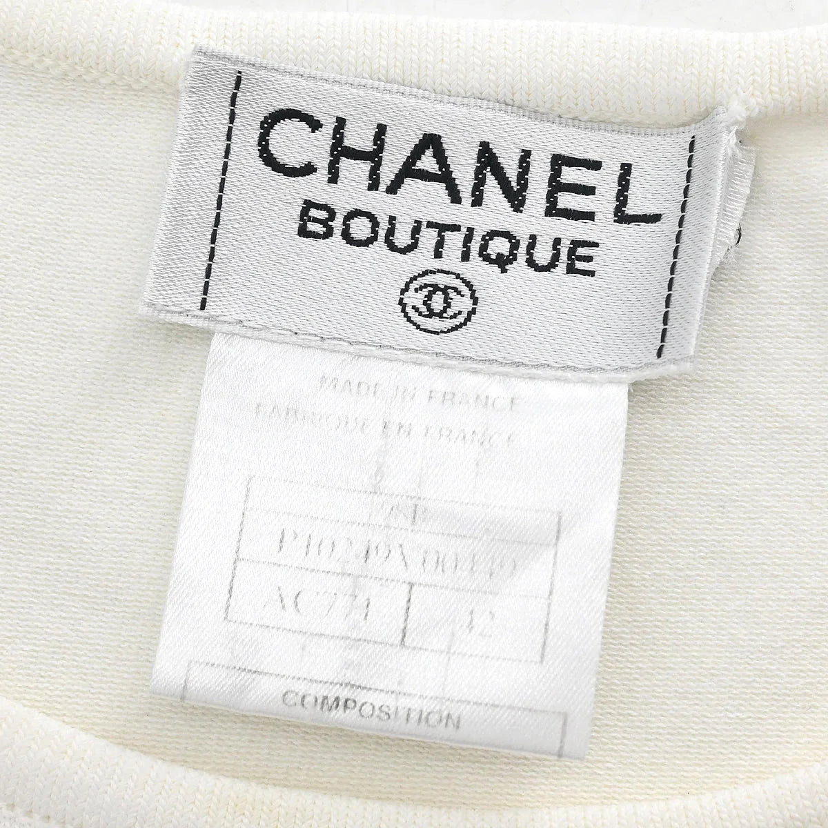 Chanel 1998 Sleeveless Top White #42