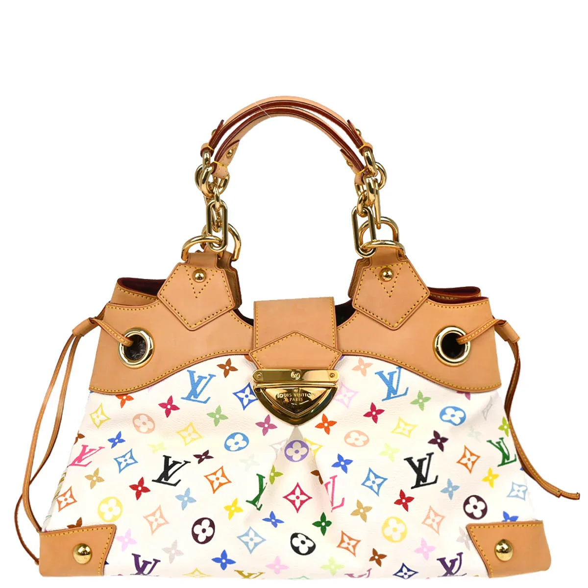 Louis Vuitton 2008 White Monogram Multicolor Ursula Handbag M40123