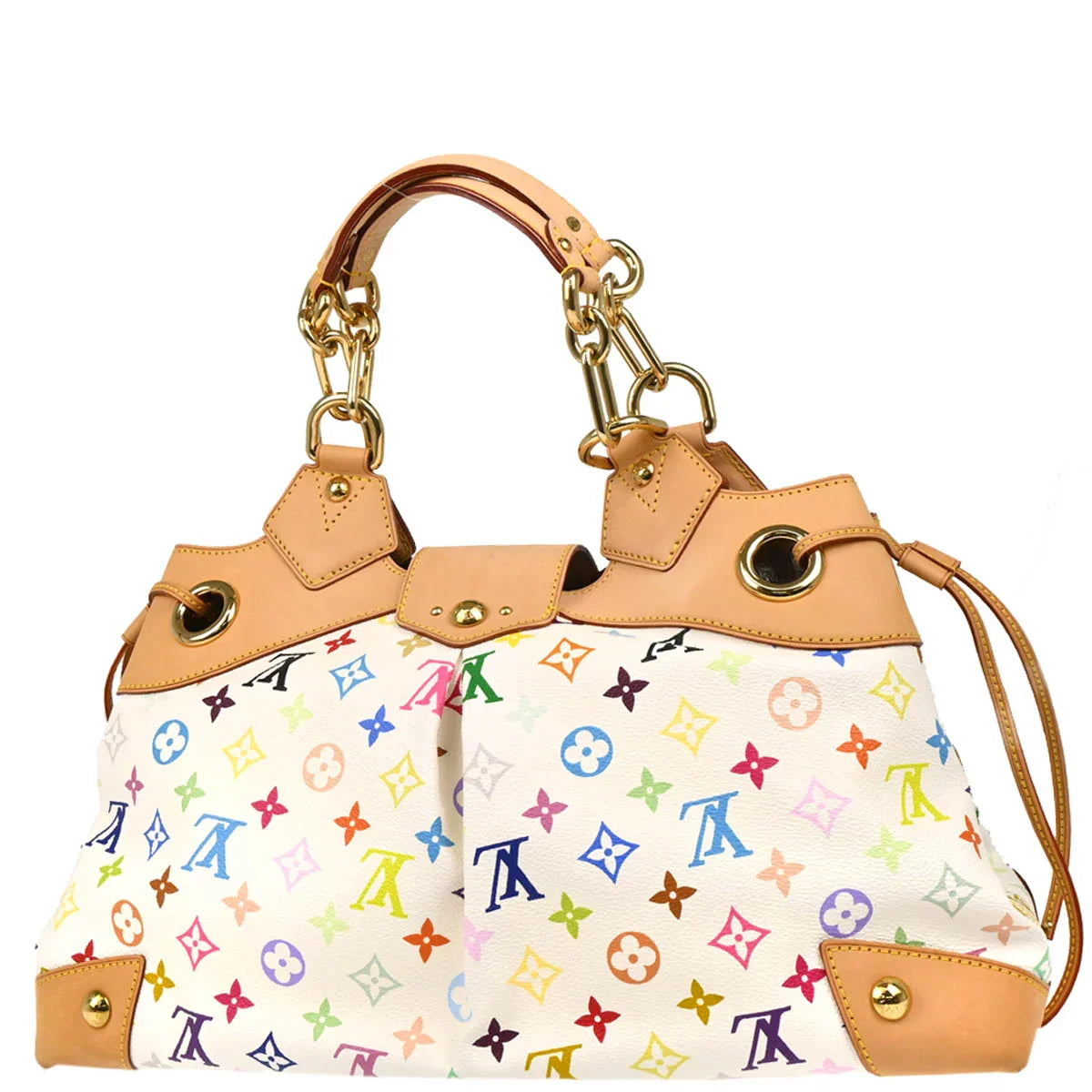 Louis Vuitton 2008 White Monogram Multicolor Ursula Handbag M40123