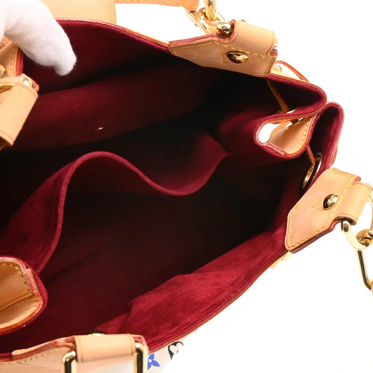 Louis Vuitton 2008 White Monogram Multicolor Ursula Handbag M40123