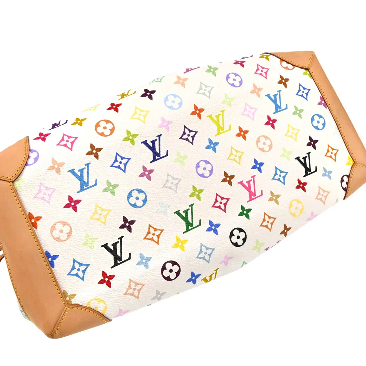 Louis Vuitton 2008 White Monogram Multicolor Ursula Handbag M40123