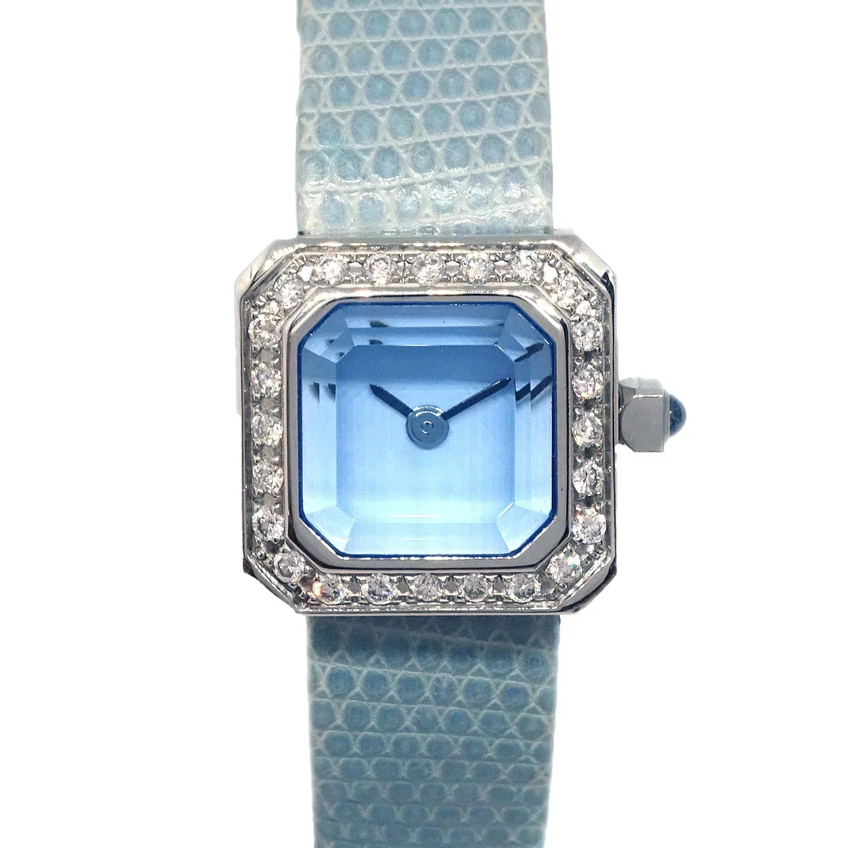 Corum * Sugar Cube Ref.137.426.47 Quartz Watch SS Diamond