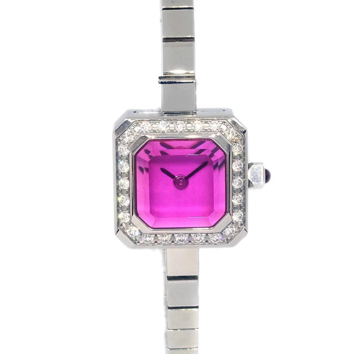 Corum Sugar Cube Ref.137.424.47 Quartz Watch SS Diamond