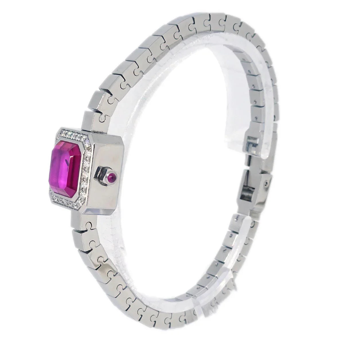 Corum Sugar Cube Ref.137.424.47 Quartz Watch SS Diamond