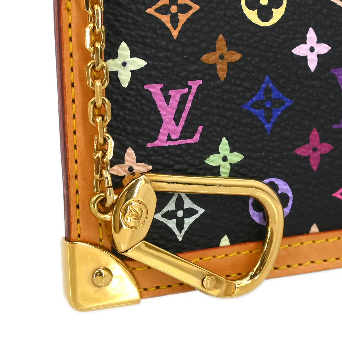 Louis Vuitton 2004 Multicolor Pochette Cles Coin Case Wallet M92654