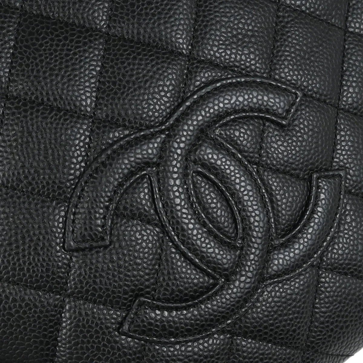 Chanel 2008-2009 Black Caviar Petite Timeless Tote PTT Chain Handbag