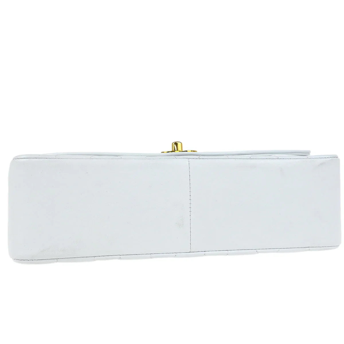 Chanel * 1994-1996 White Lambskin Medium Diana Shoulder Bag