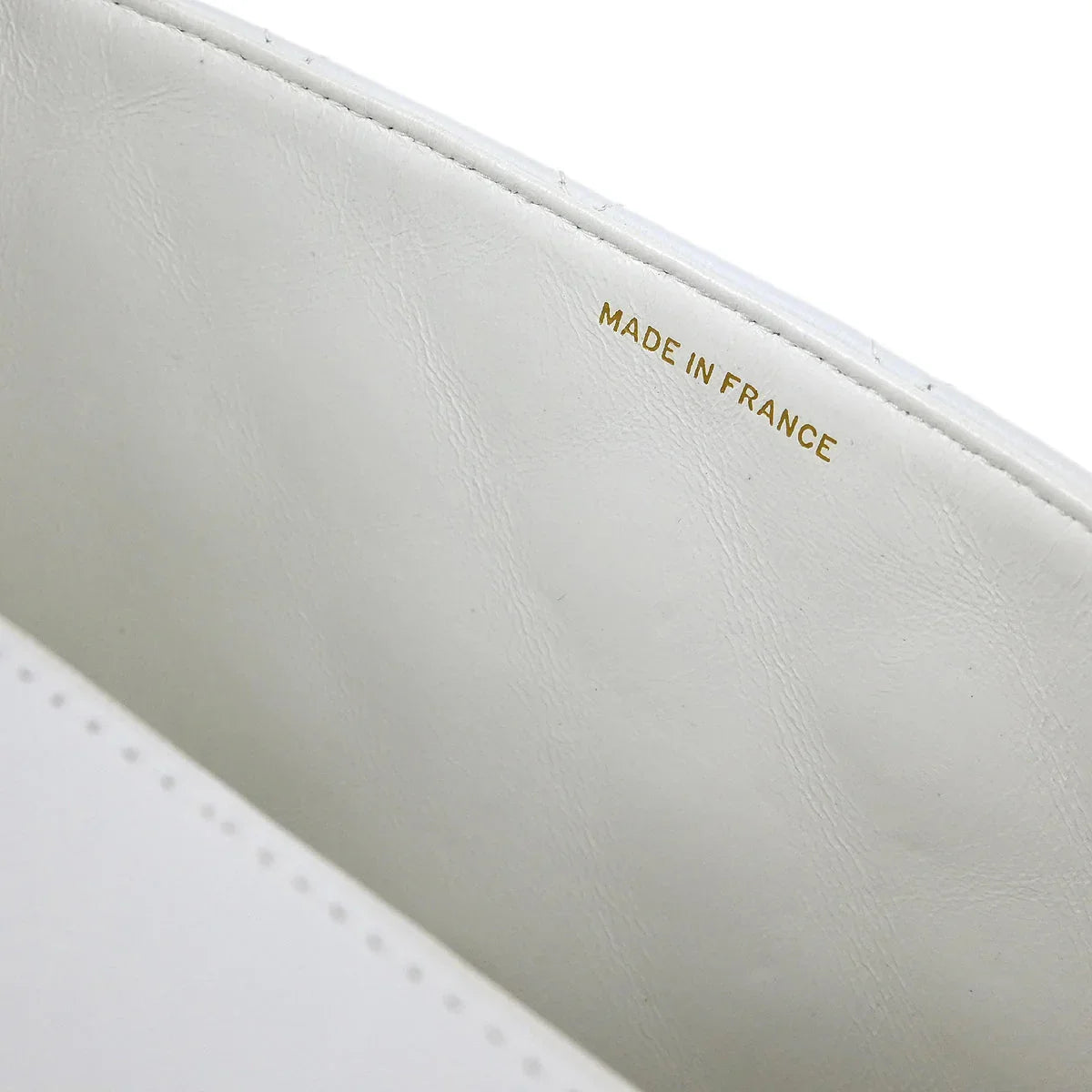Chanel * 1994-1996 White Lambskin Medium Diana Shoulder Bag