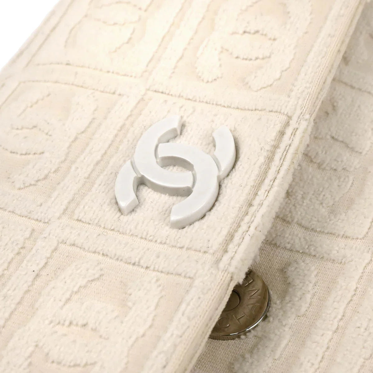 Chanel 2002-2003 White Cotton Handbag