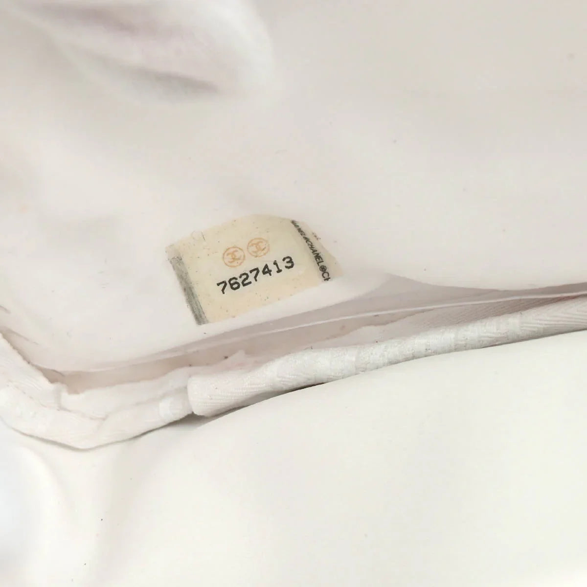 Chanel 2002-2003 White Cotton Handbag