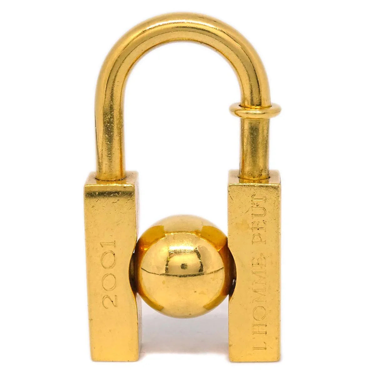 Hermes 2001 Earth Cadena Padlock Gold Small Good
