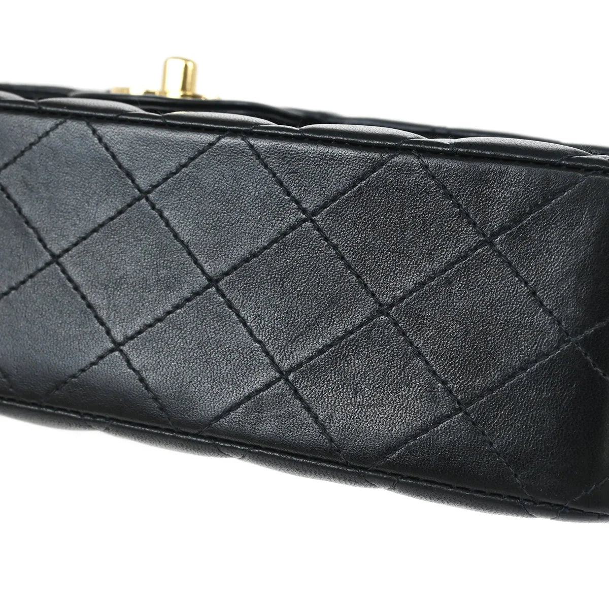 Chanel Black Lambskin Medium Classic Double Flap Shoulder Bag