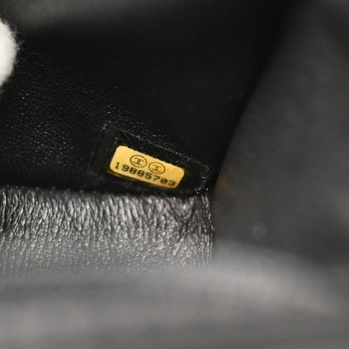 Chanel 2014 Black Lambskin CC Stitch Single Flap Shoulder Bag