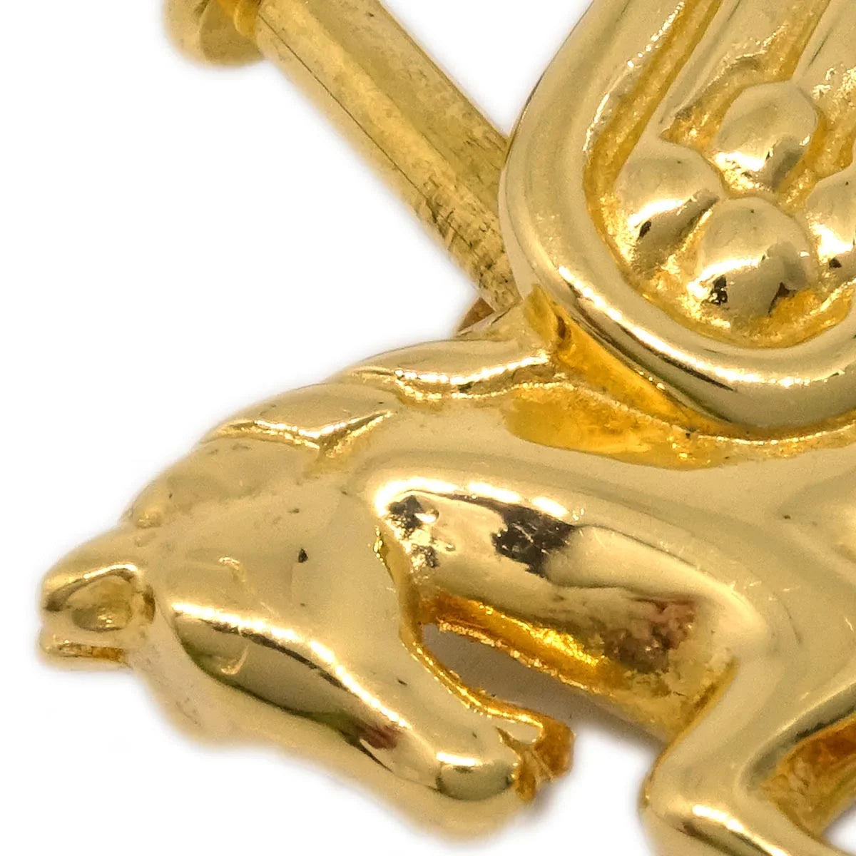 Hermes 1993 Le Cheval Pegasus Cadena Gold Small Good