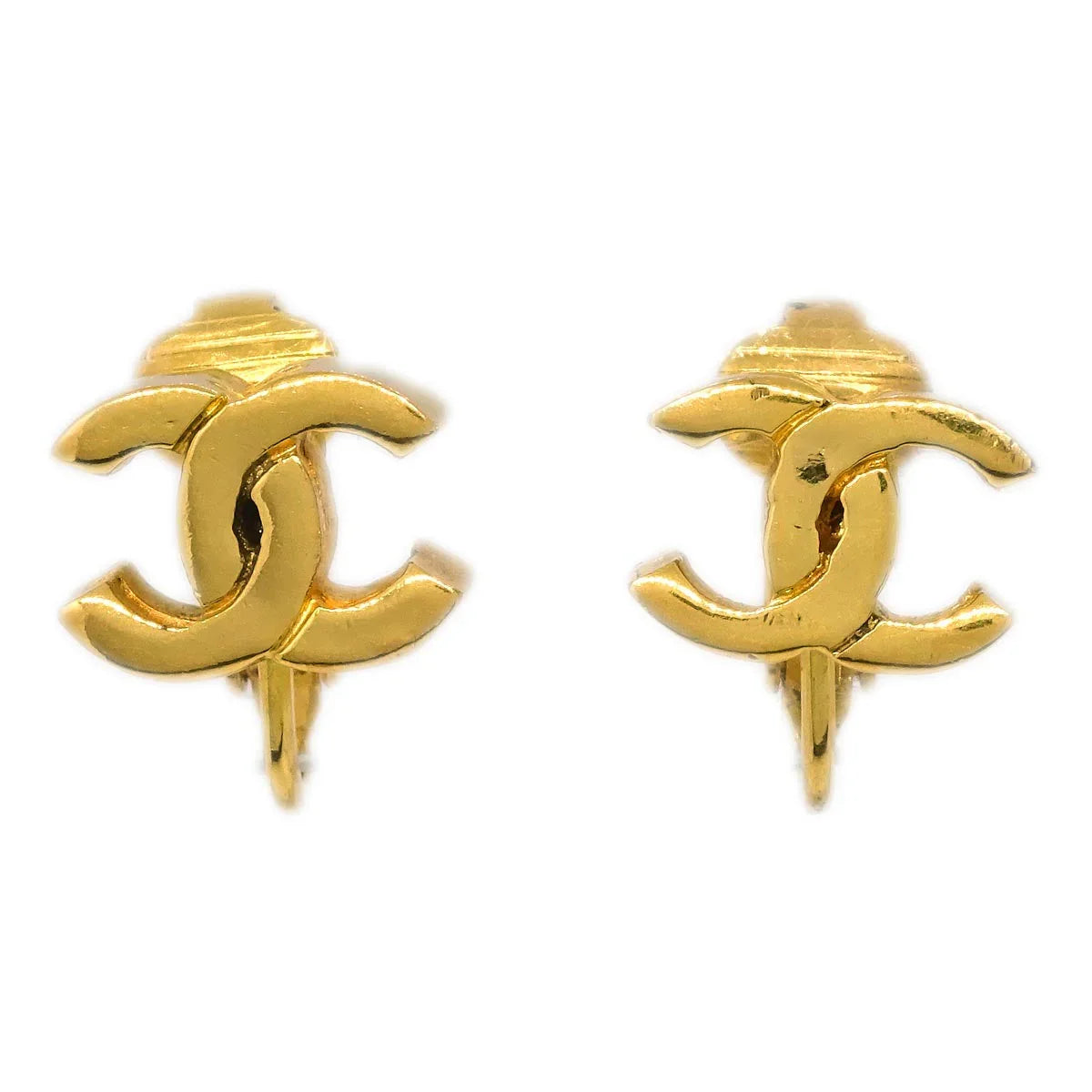 Chanel Gold Mini CC Earrings Clip-On 233