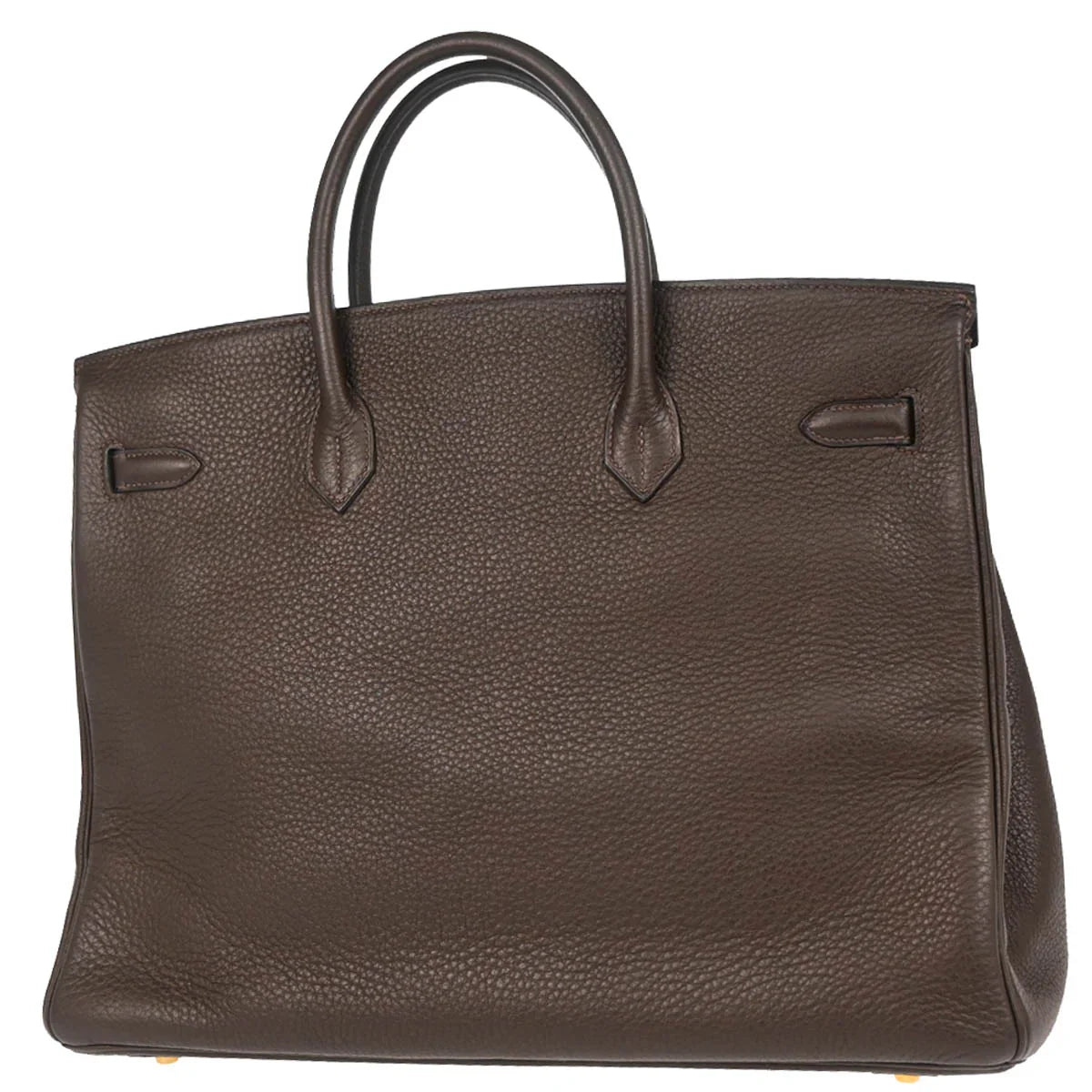 Hermes Chocolat Taurillon Clemence Birkin 40 Handbag