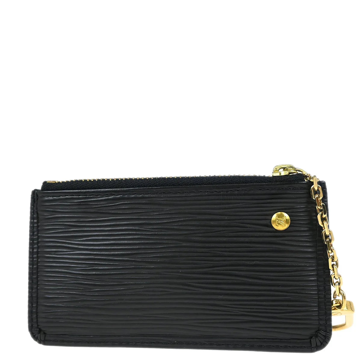 Louis Vuitton 2003 Black Epi Pochette Cles Coin Purse M63802
