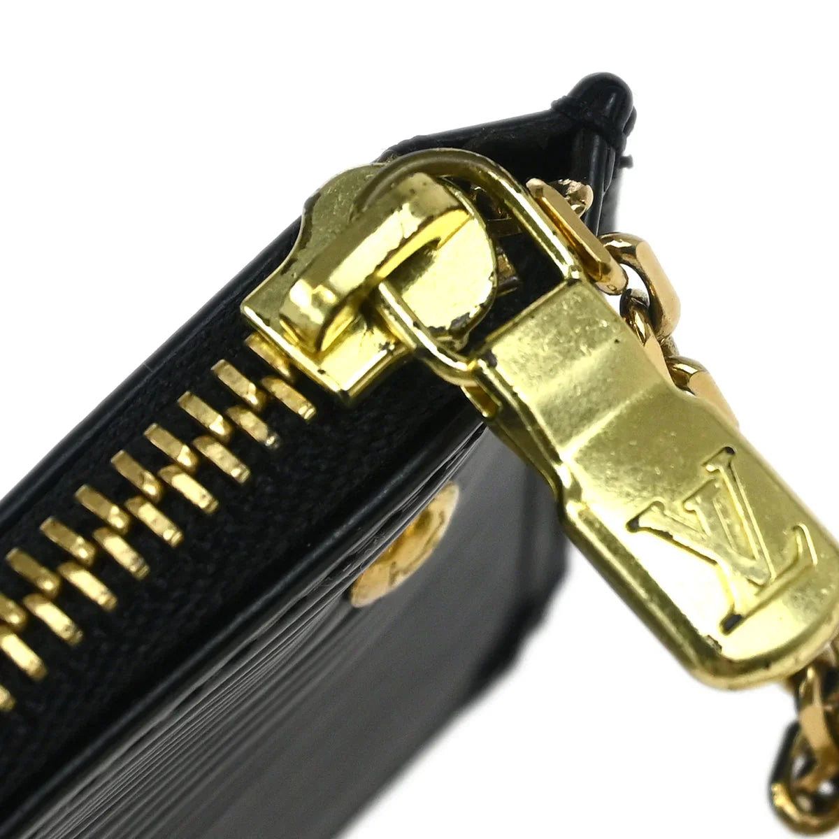 Louis Vuitton 2003 Black Epi Pochette Cles Coin Purse M63802