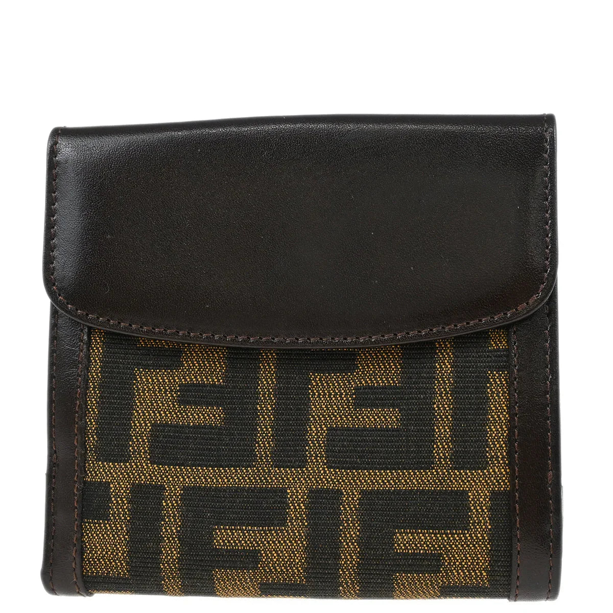 Fendi 2001 Brown Zucca Wallet Purse