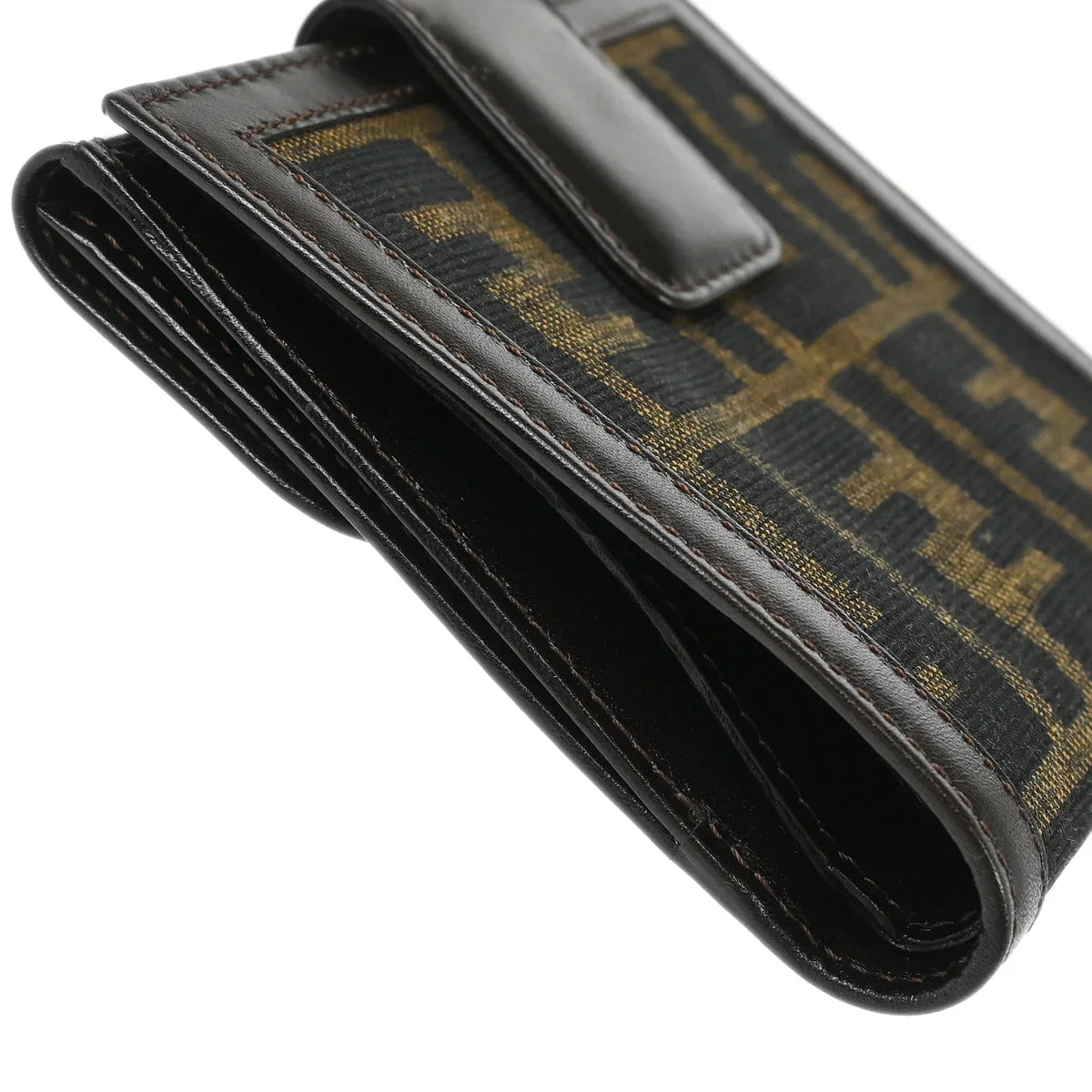 Fendi 2001 Brown Zucca Wallet Purse