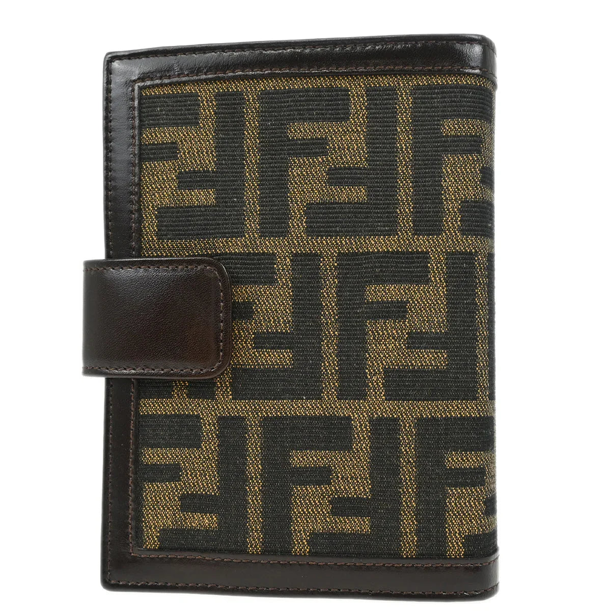 Fendi 2009 Brown Zucca Note Book Cover Small Good
