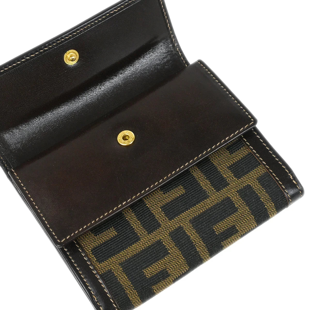 Fendi 2007 Brown Zucca Wallet Purse