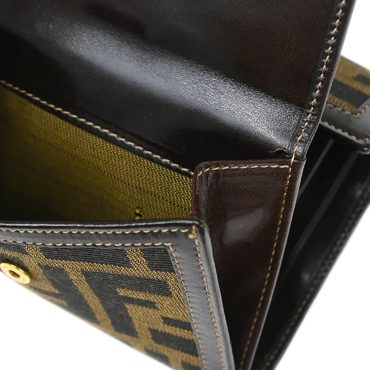Fendi 2007 Brown Zucca Wallet Purse