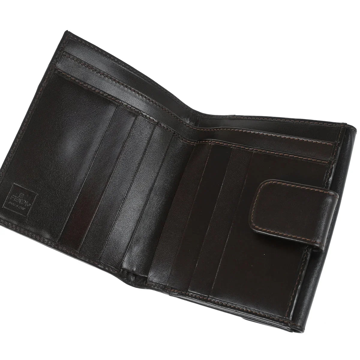Fendi 2000 Brown Zucca Wallet Purse