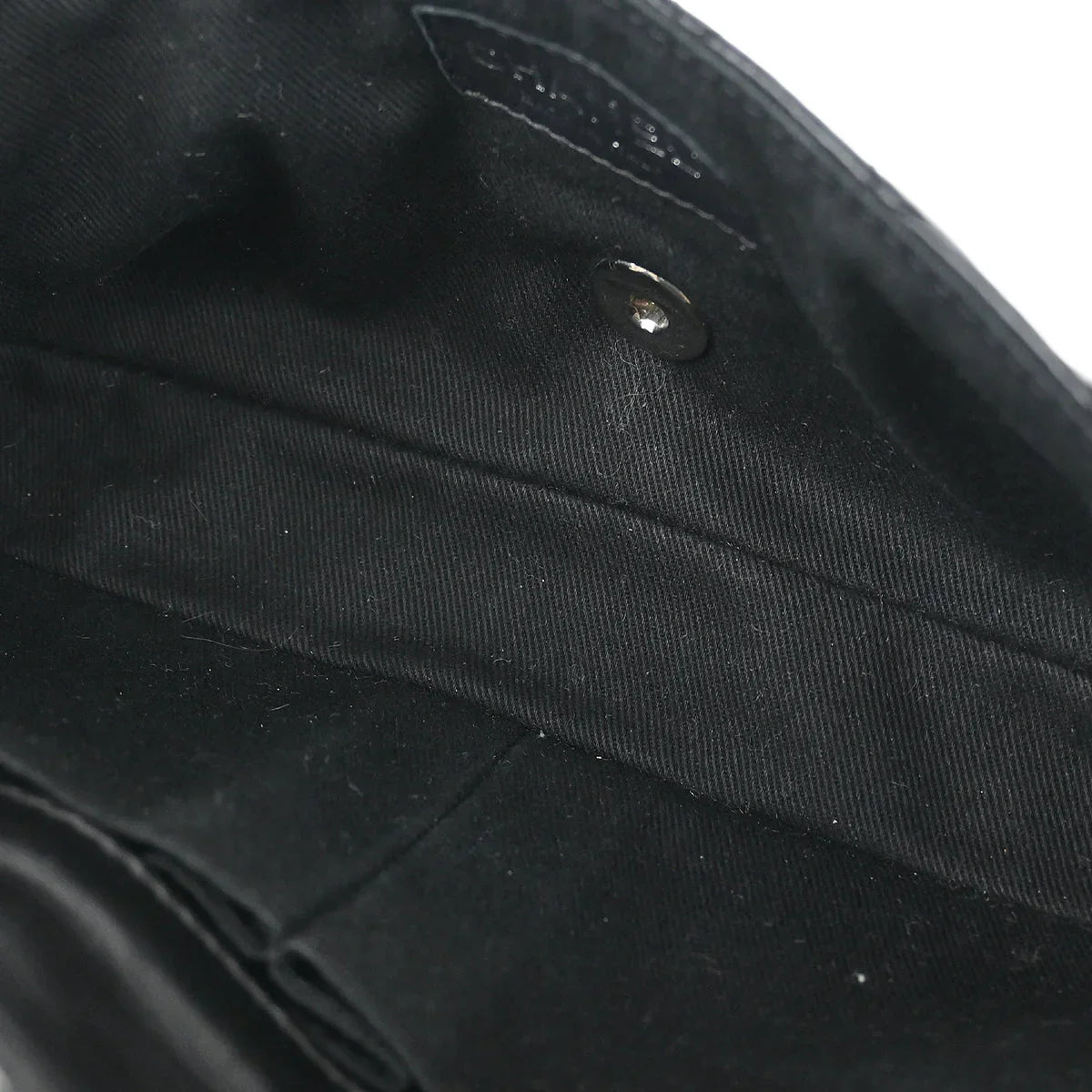Chanel 2006-2008 Black Lambskin East West Around Chain Shoulder Bag