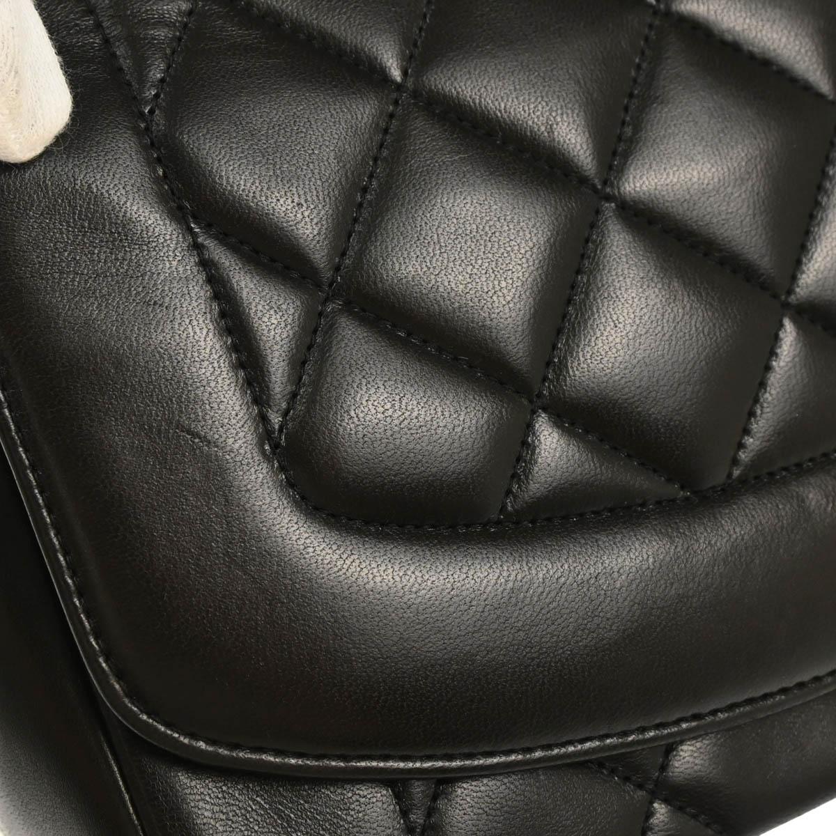 Chanel 1994-1996 Black Lambskin Medium Diana Shoulder Bag
