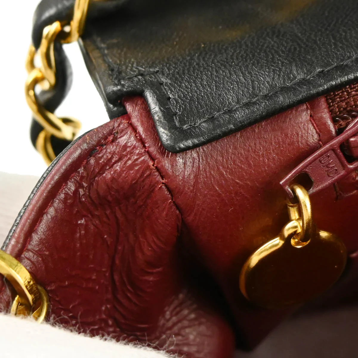 Chanel 1996-1997 Black Lambskin Small Diana Shoulder Bag