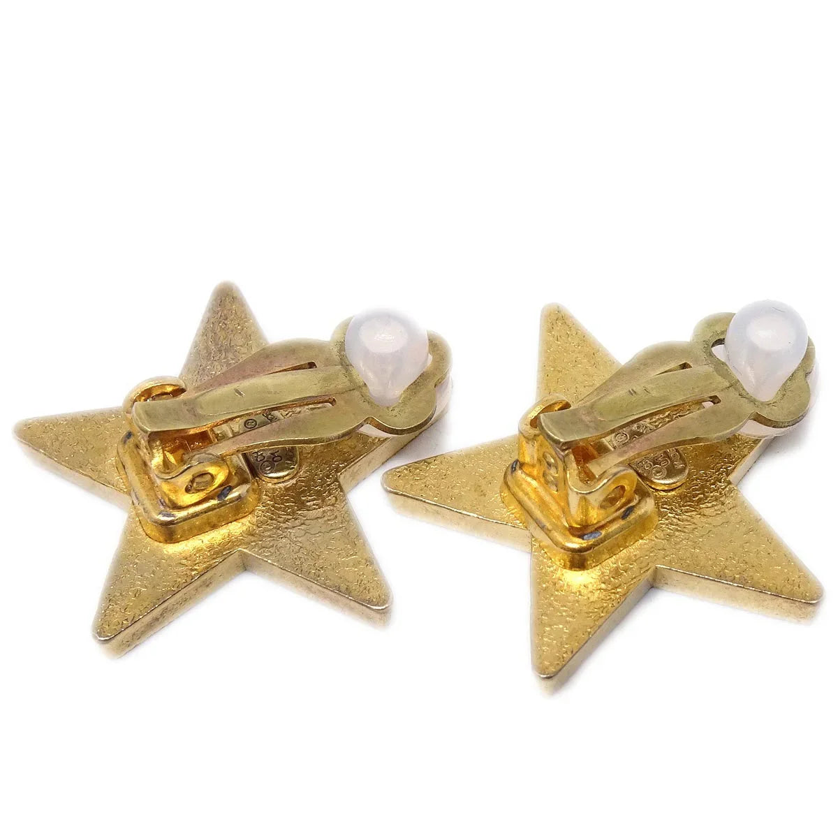 Chanel Star Earrings Clip-On Pink 01P