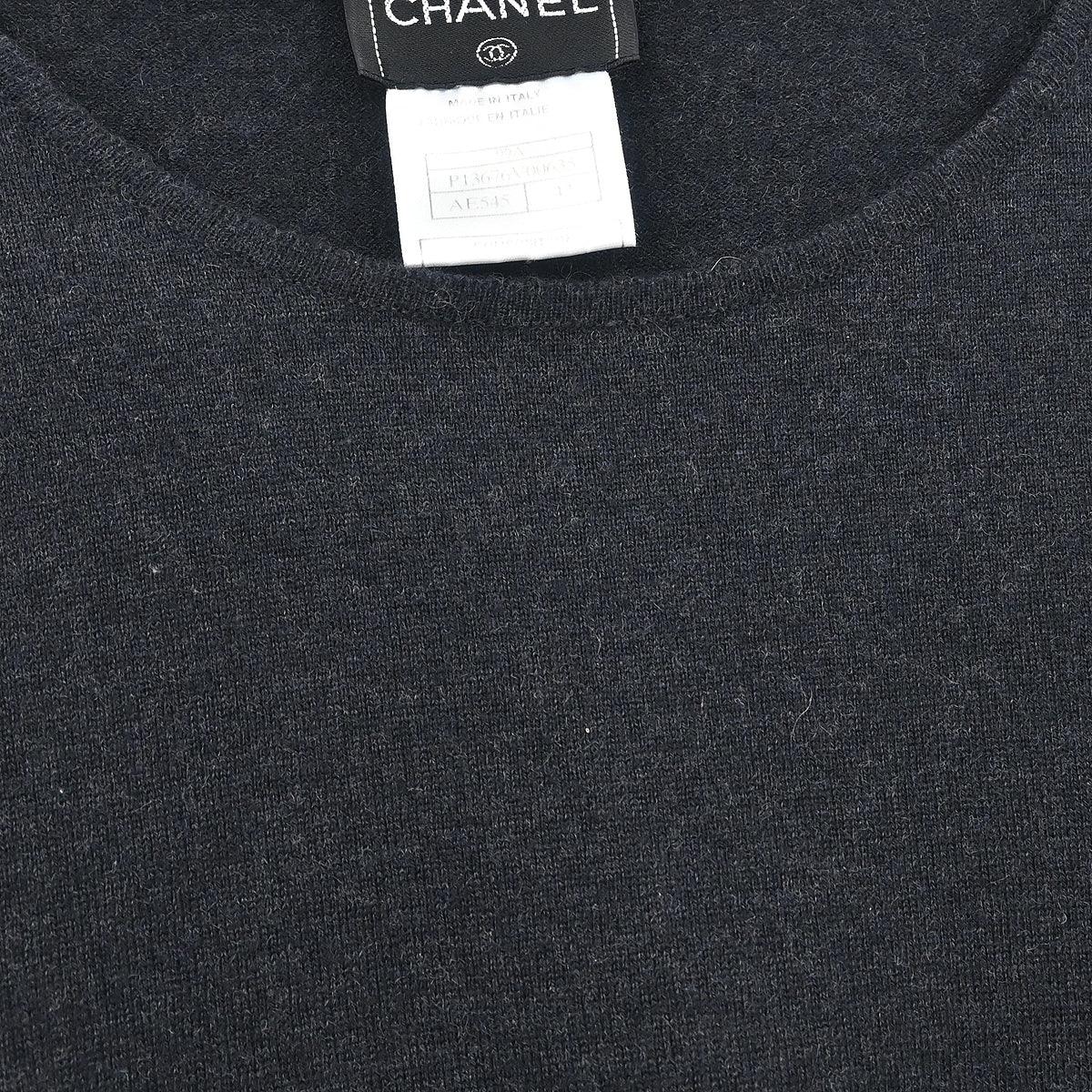 Chanel 1999 Short Sleeve Top Black 99A #42