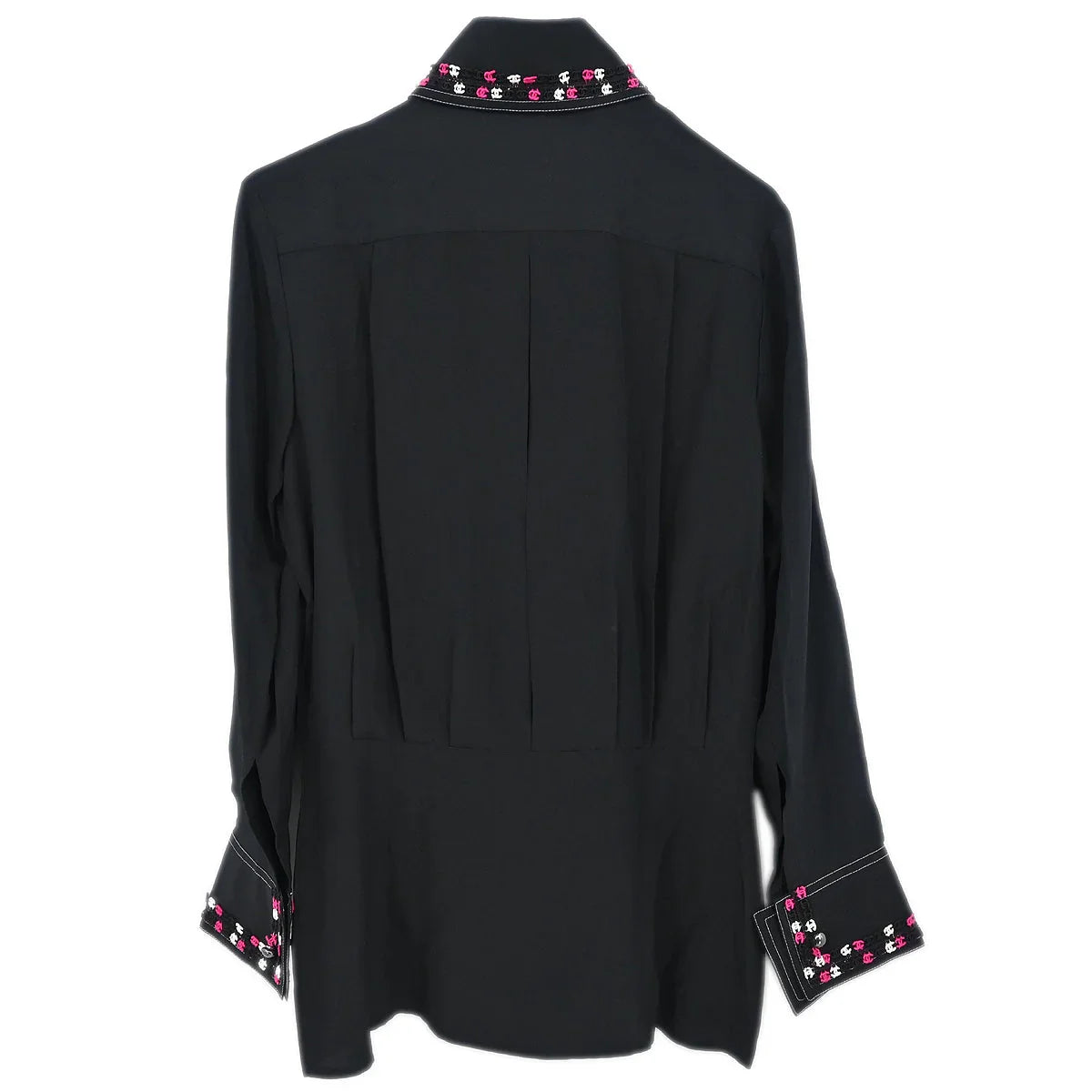 Chanel 2004 Blouse Shirt Black #36