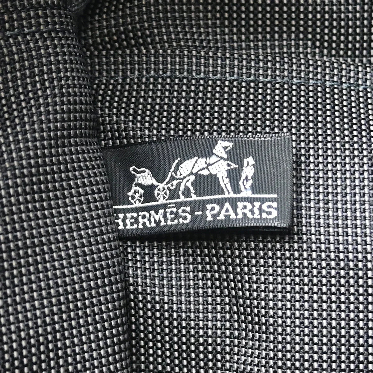 Hermes Gray Canvas Herline Tote TGM Handbag