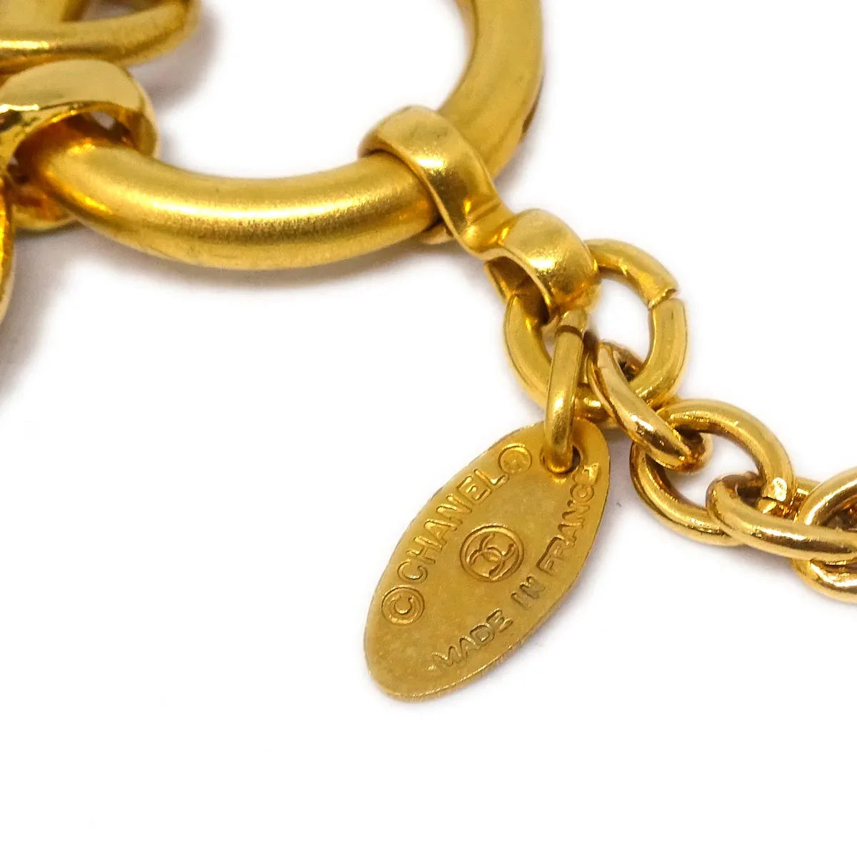 Chanel Chain Pendant Necklace Gold