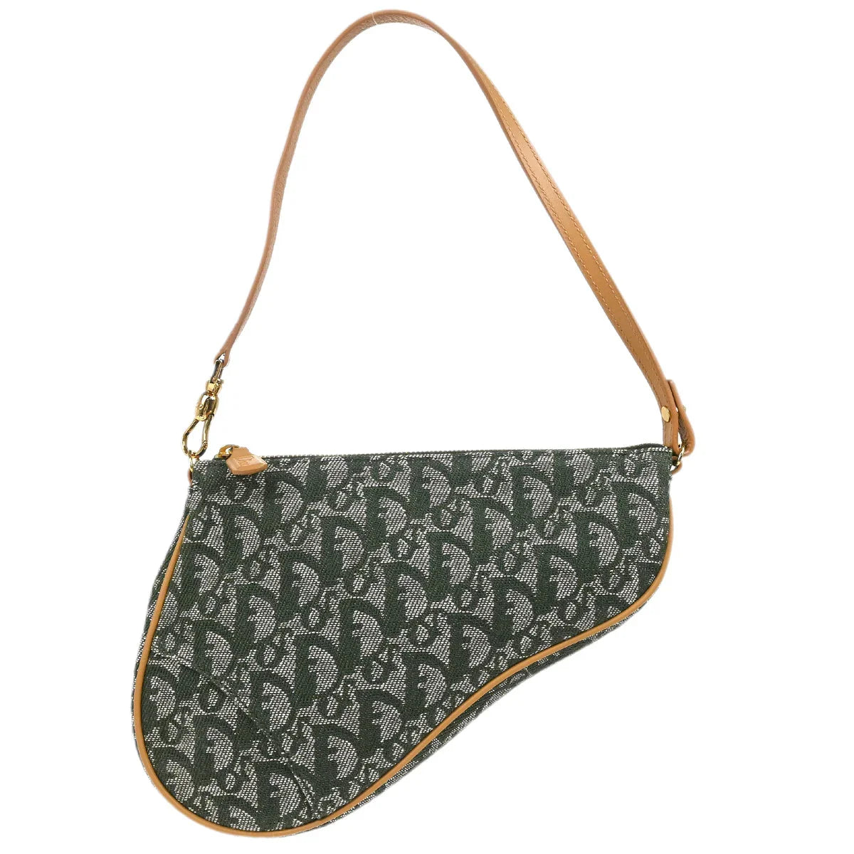 Christian Dior 2001 Green Trotter Saddle Handbag