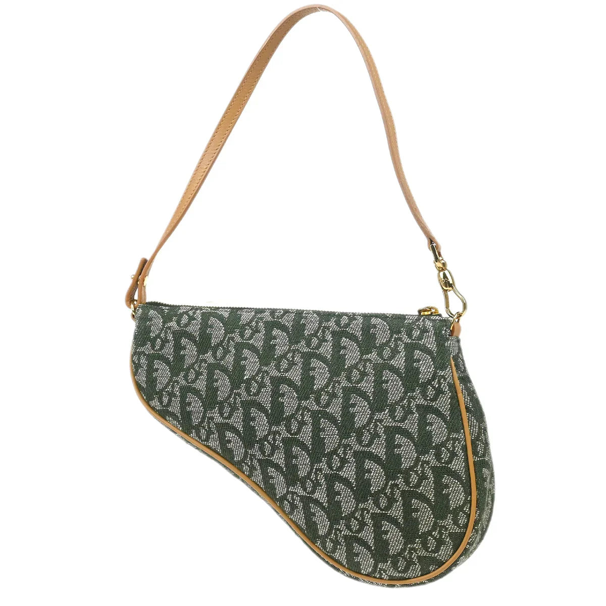 Christian Dior 2001 Green Trotter Saddle Handbag
